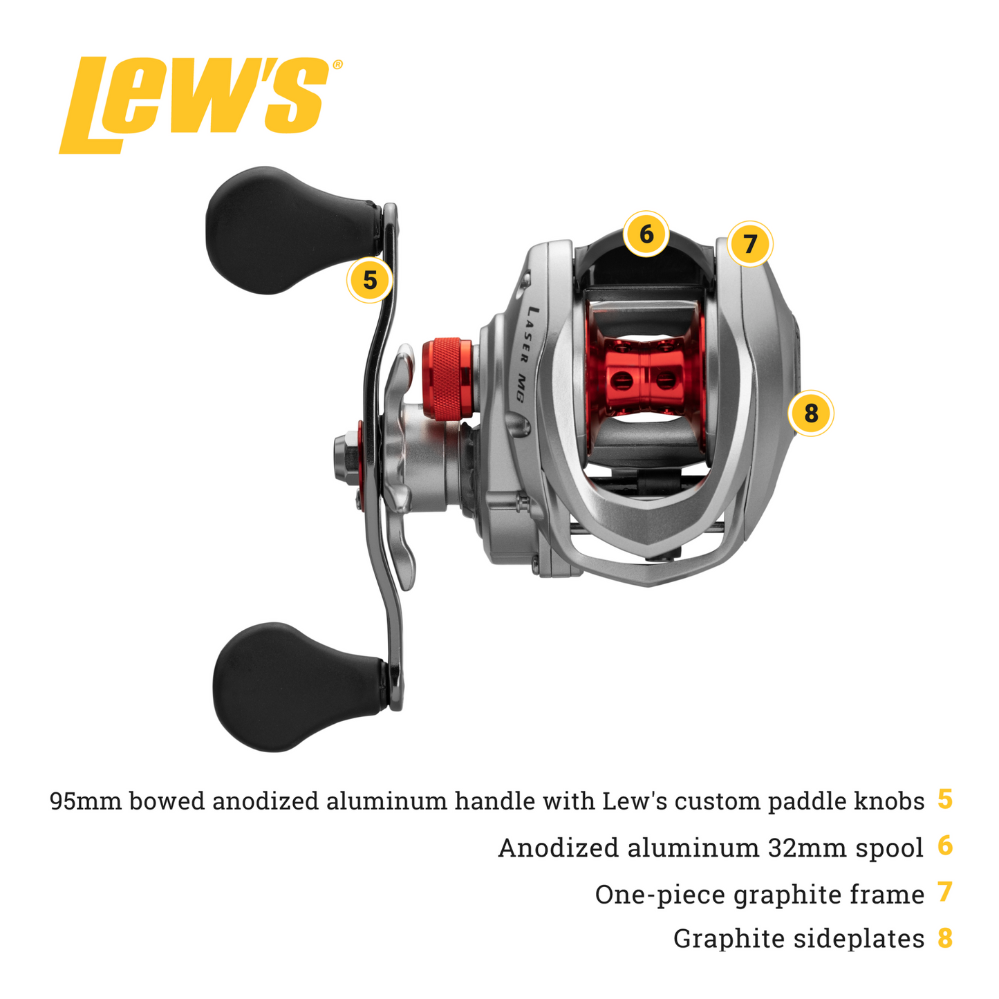 Lew's Laser MG Speed Spool SLP Baitcast Reel