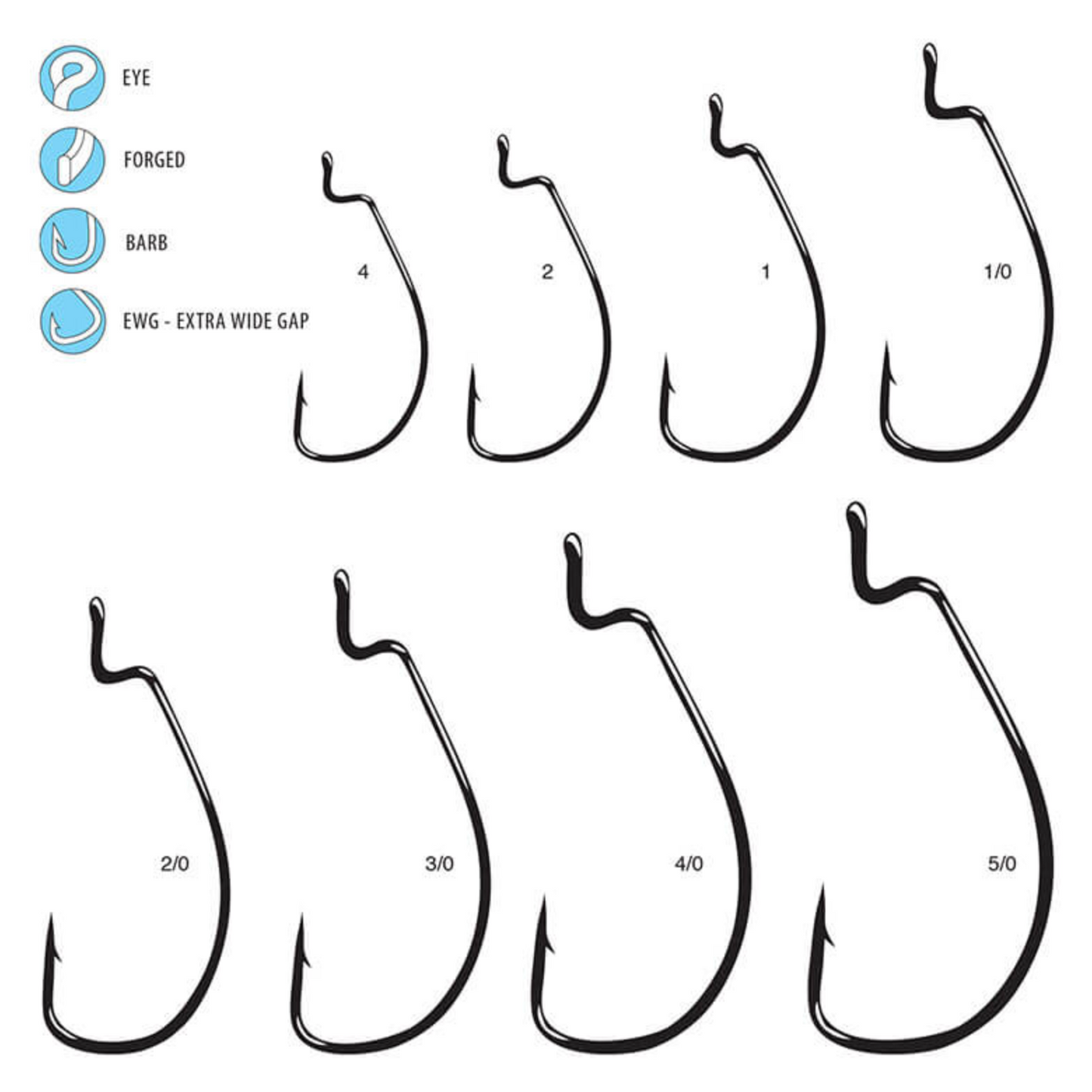 Gamakatsu Offset Shank Worm EWG Hook