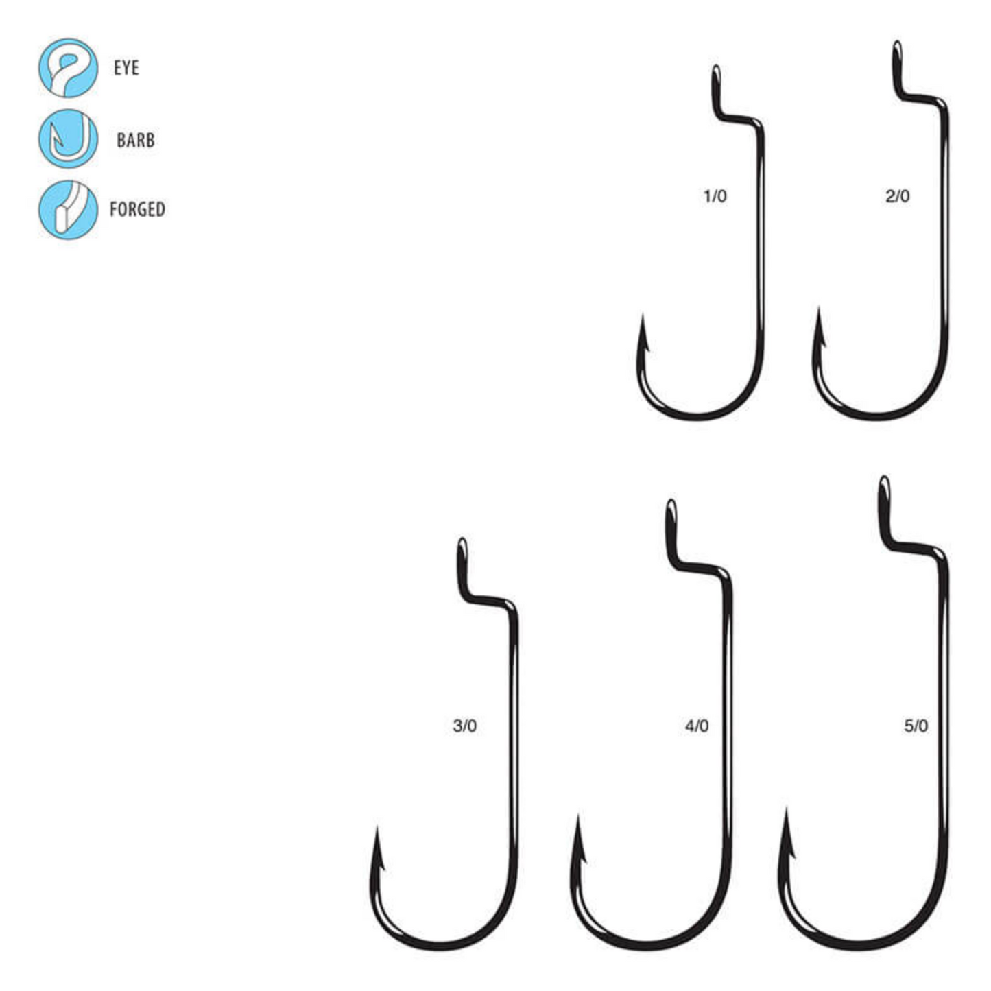 Gamakatsu Offset Shank Worm RB Hook