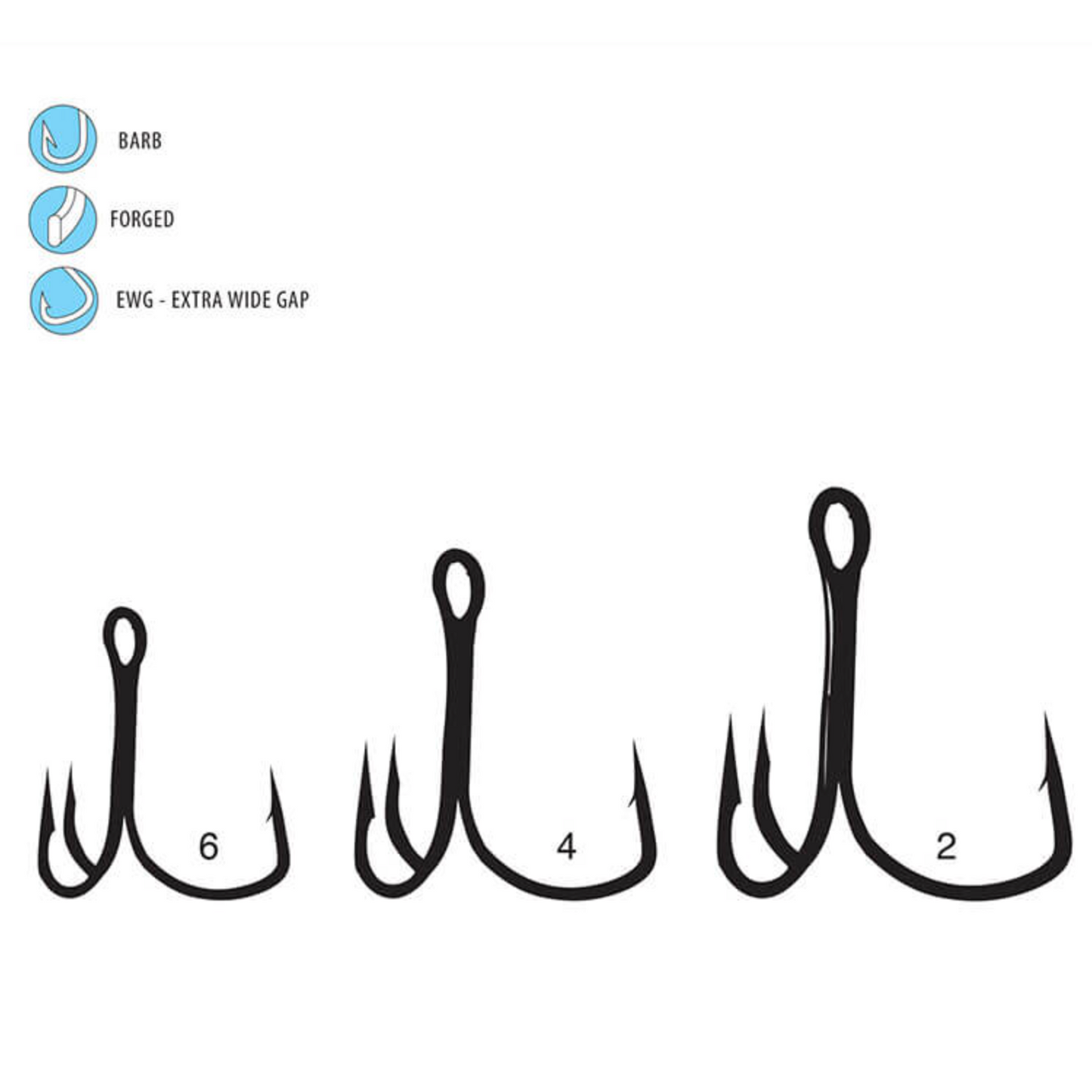 Gamakatsu Treble EWG Hook