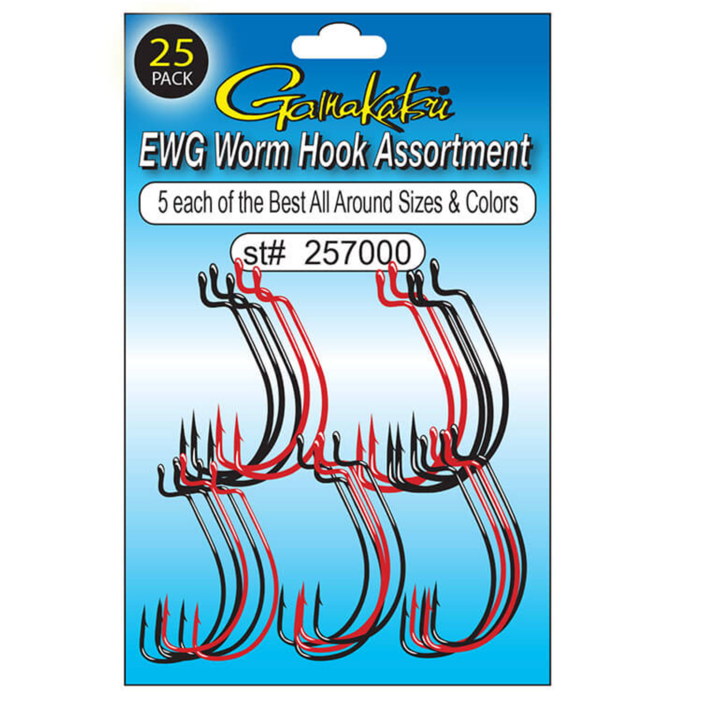 Gamakatsu EWG Worm Hook Asst.
