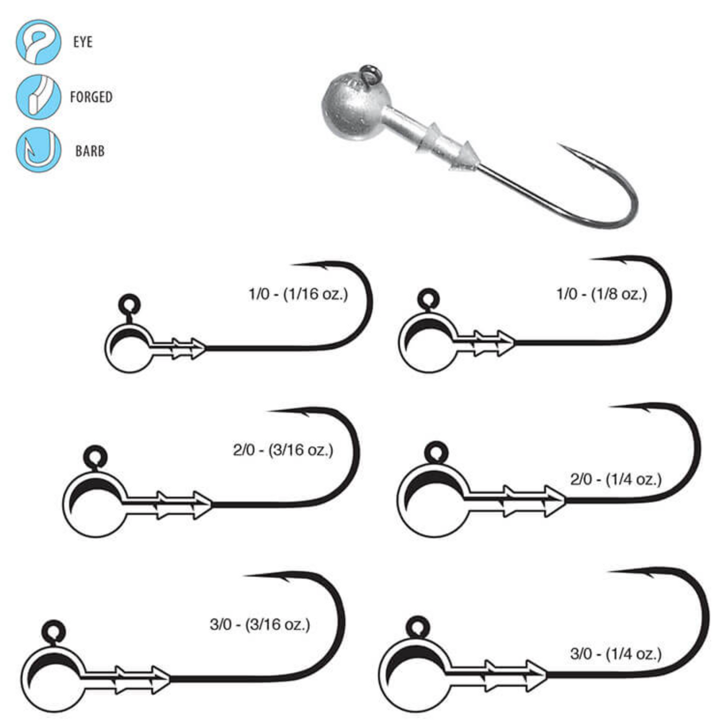 Gamakatsu Round 26 Jigheads