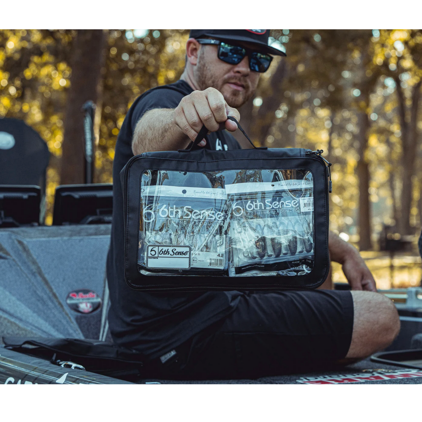 6th Sense Large Bait View Tackle Bag - Black