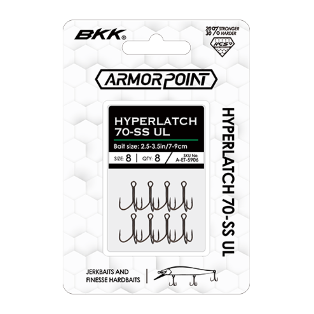 BKK ArmorPoint Hyperlatch 70-SS UL Treble Hook