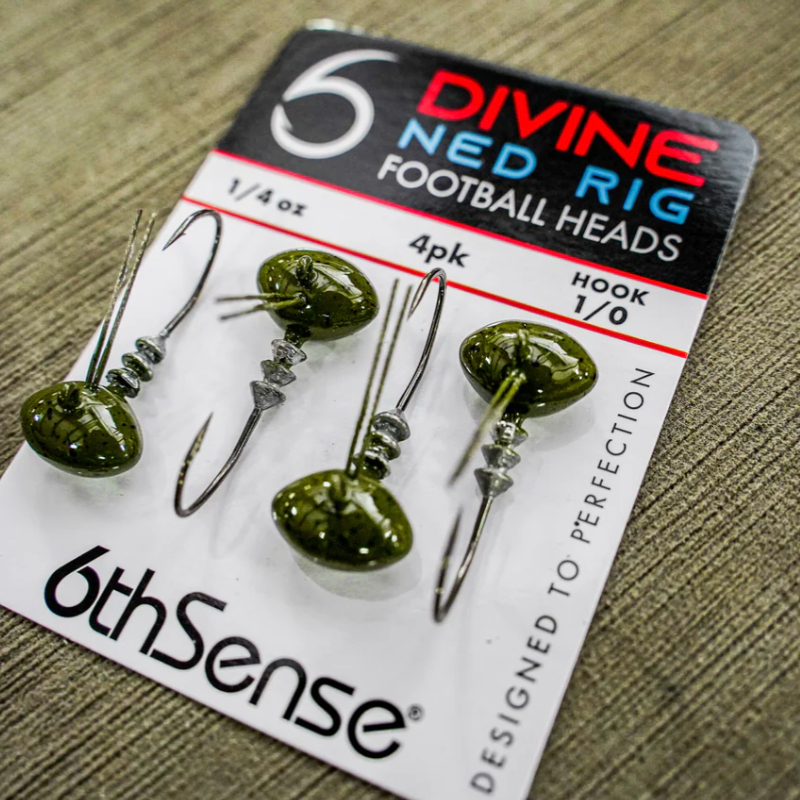 6th Sense Rigs 6th Sense Divine Ned Rig Football Heads – Bounty Hunters Custom Bait ...