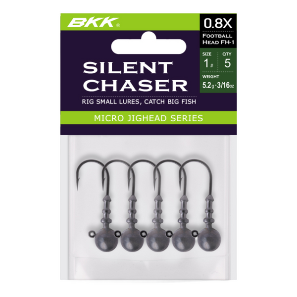 BKK Silent Chaser Football Head – Bounty Hunters Custom Bait & Tackle