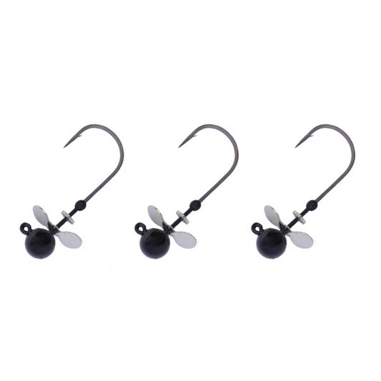 X-Zone Tungsten Propeller Jig Head