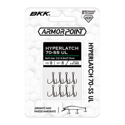 BKK ArmorPoint Hyperlatch 70-SS UL Treble Hook