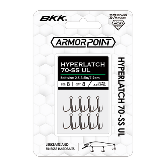 BKK ArmorPoint Hyperlatch 70-SS UL Treble Hook