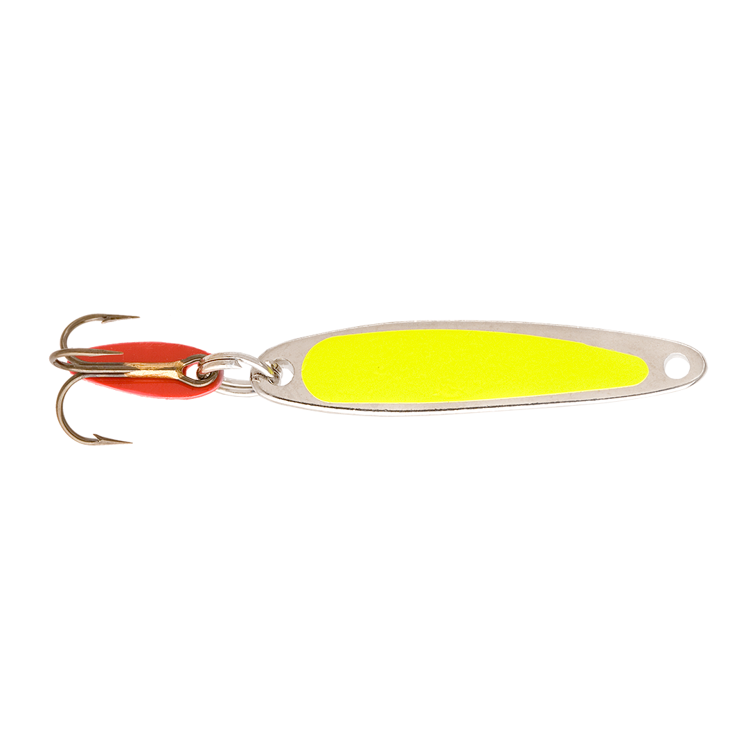 Swedish Pimple 1" 1/10oz Florescent Yellow Nickel